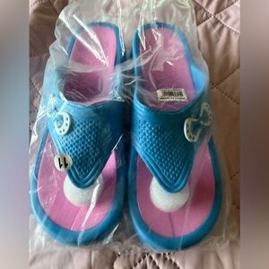 NWOT-Women’s Blue and Pink Platform Sandals
